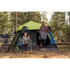 Coleman 10-Person Dark Room Instant Cabin Tent With Rainfly -Cozy Camp Time Shop 2000032730 DARKROOM 2197