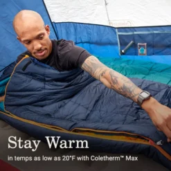 Coleman Big Bay™ 20° Big & Tall Contour Sleeping Bag -Cozy Camp Time Shop 2158165 ATF3