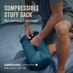 Coleman Kompact™ 40°F Big & Tall Contour Sleeping Bag -Cozy Camp Time Shop Coleman SleepingBagContour40D Space ATF3