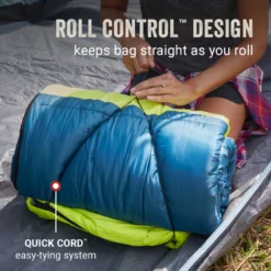 Coleman Kompact™ 40°F Big & Tall Contour Sleeping Bag -Cozy Camp Time Shop Coleman SleepingBagContour40D Space ATF6